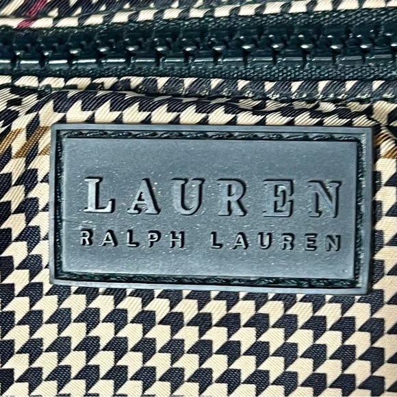 Lauren Ralph Lauren | VTG Houndstooth Small Hobo Handbag - Picture 3 of 14